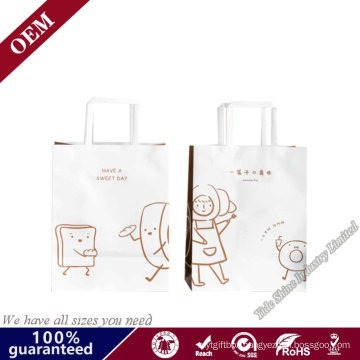 Custom Printed Gift Paper Bags High Quality Packing Bag with Twist /Flat Handle